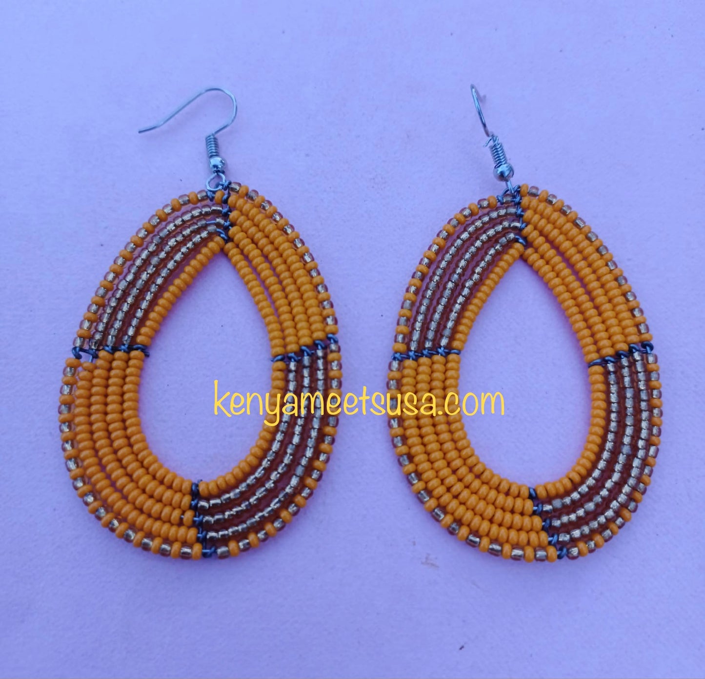 Beaded Teardrop Earrings