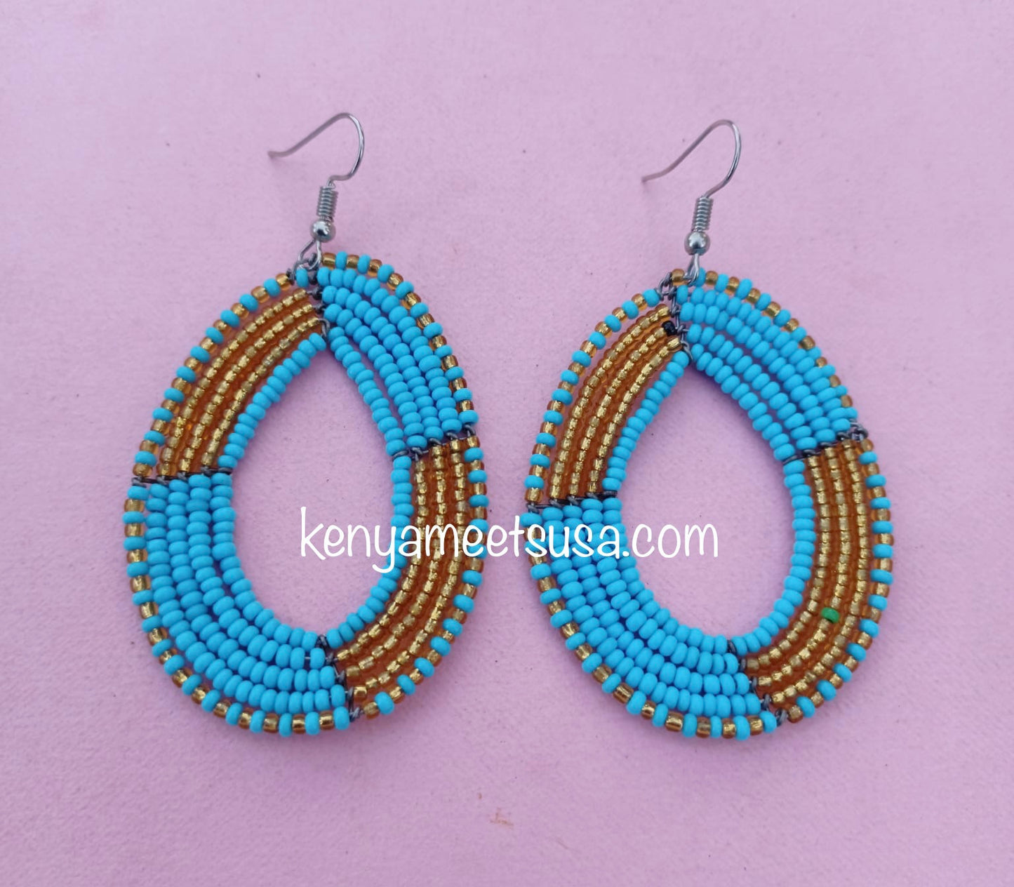 Beaded Teardrop Earrings