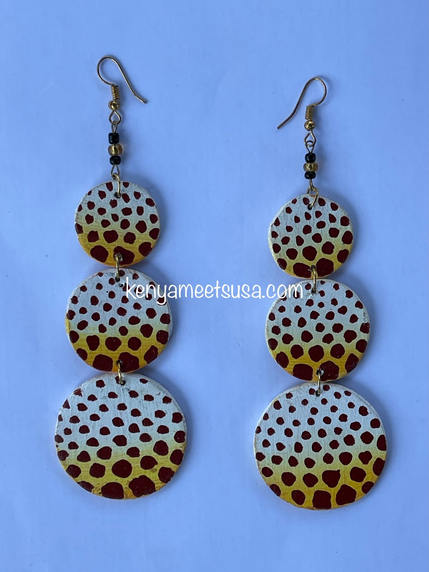 Linked Circles Wooden Dangles