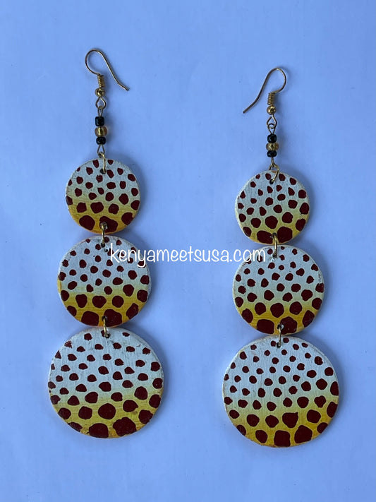 Linked Circles Wooden Dangles