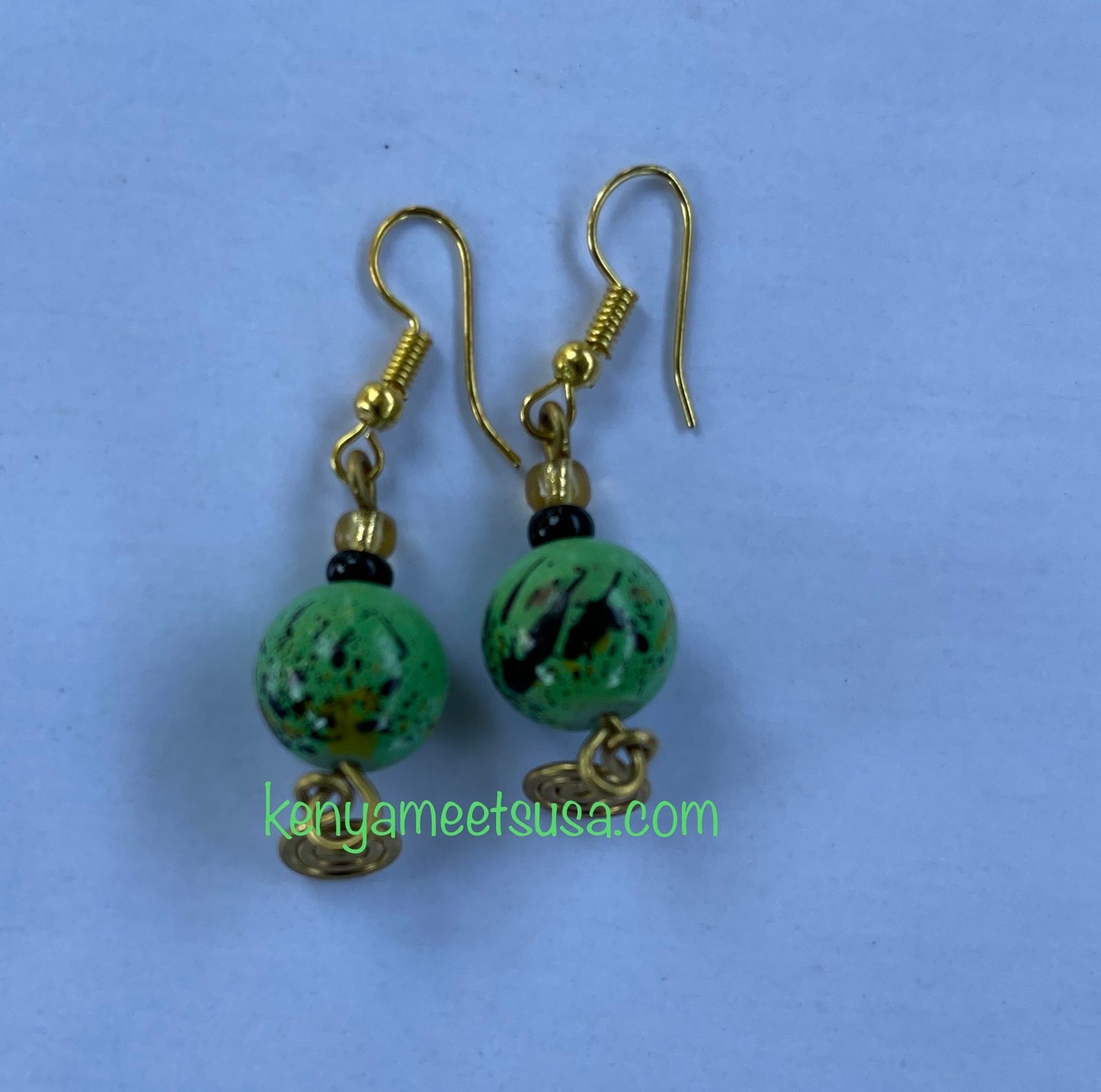 Small Tie-dye Beaded Earrings