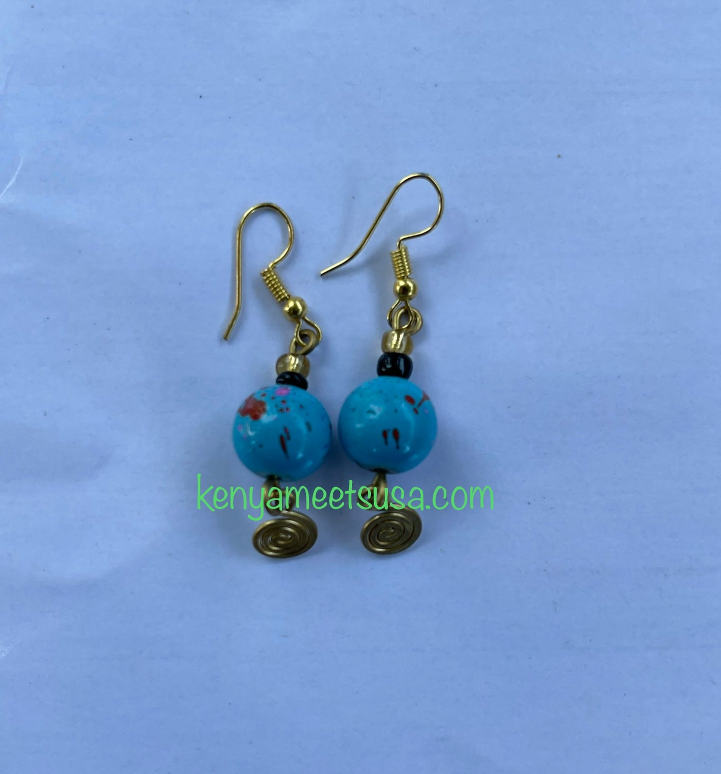Small Tie-dye Beaded Earrings