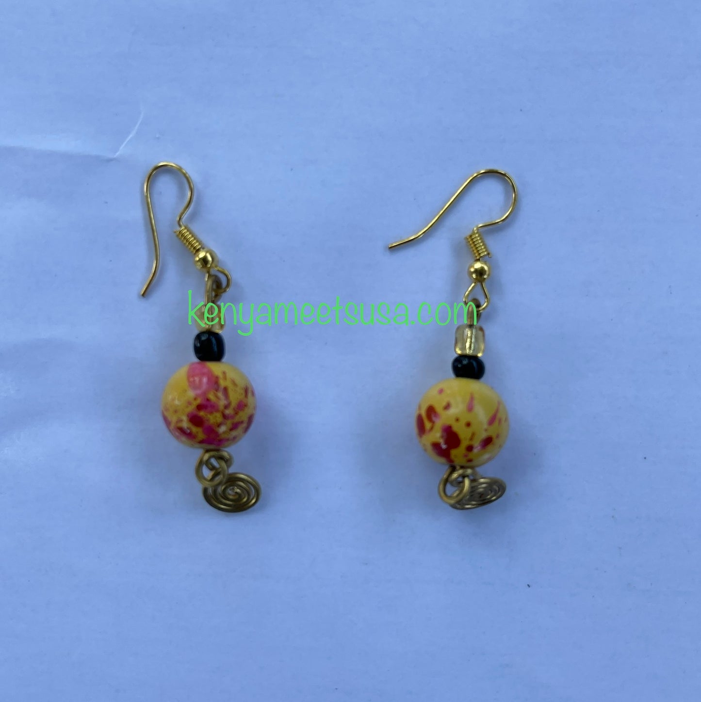 Small Tie-dye Beaded Earrings