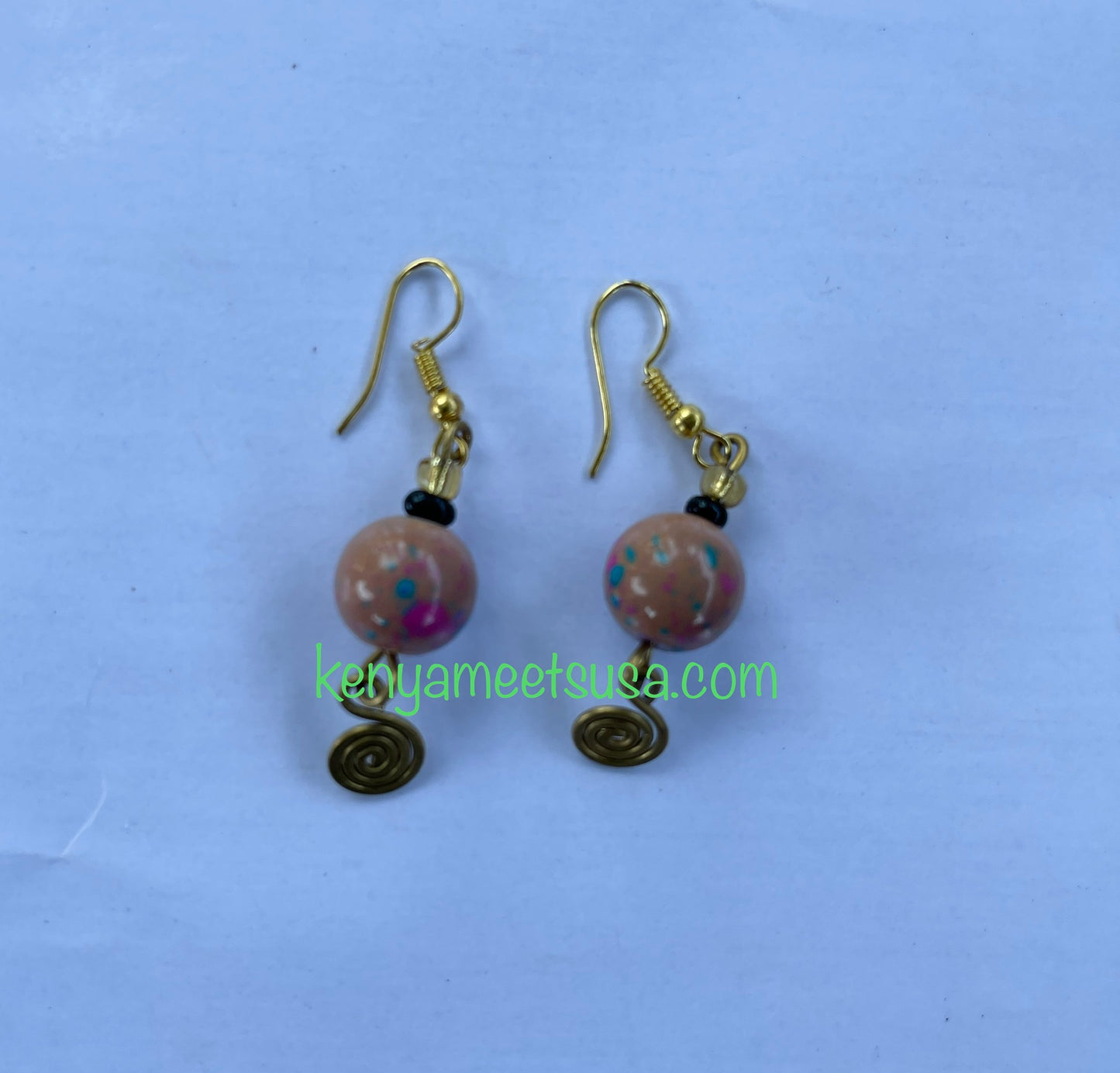 Small Tie-dye Beaded Earrings