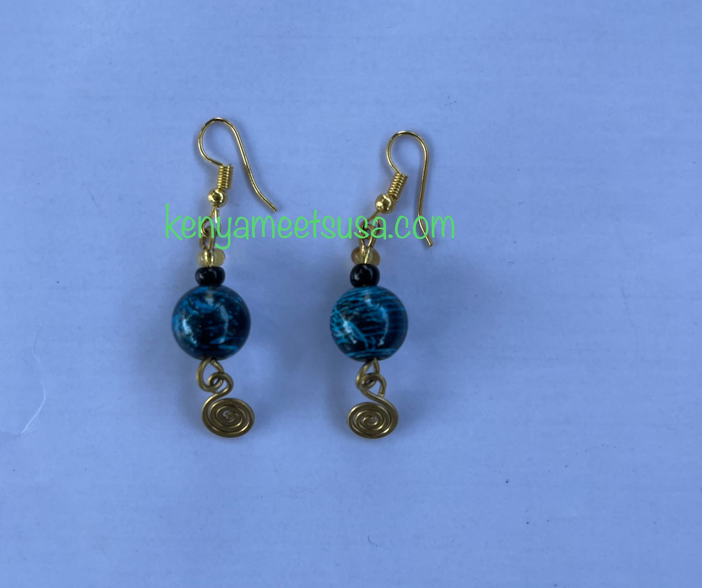 Small Tie-dye Beaded Earrings