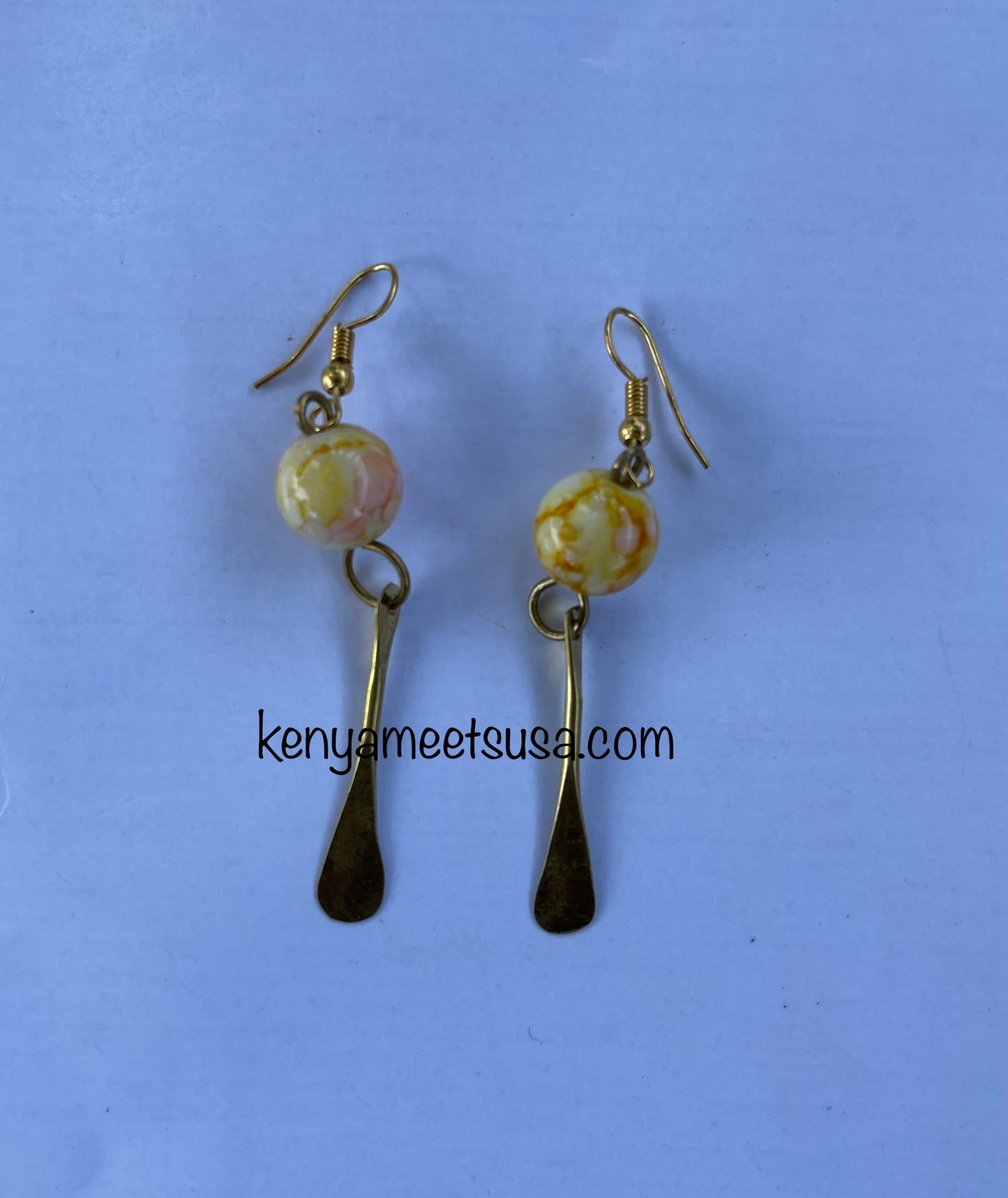 Small Tie-dye Beaded Earrings