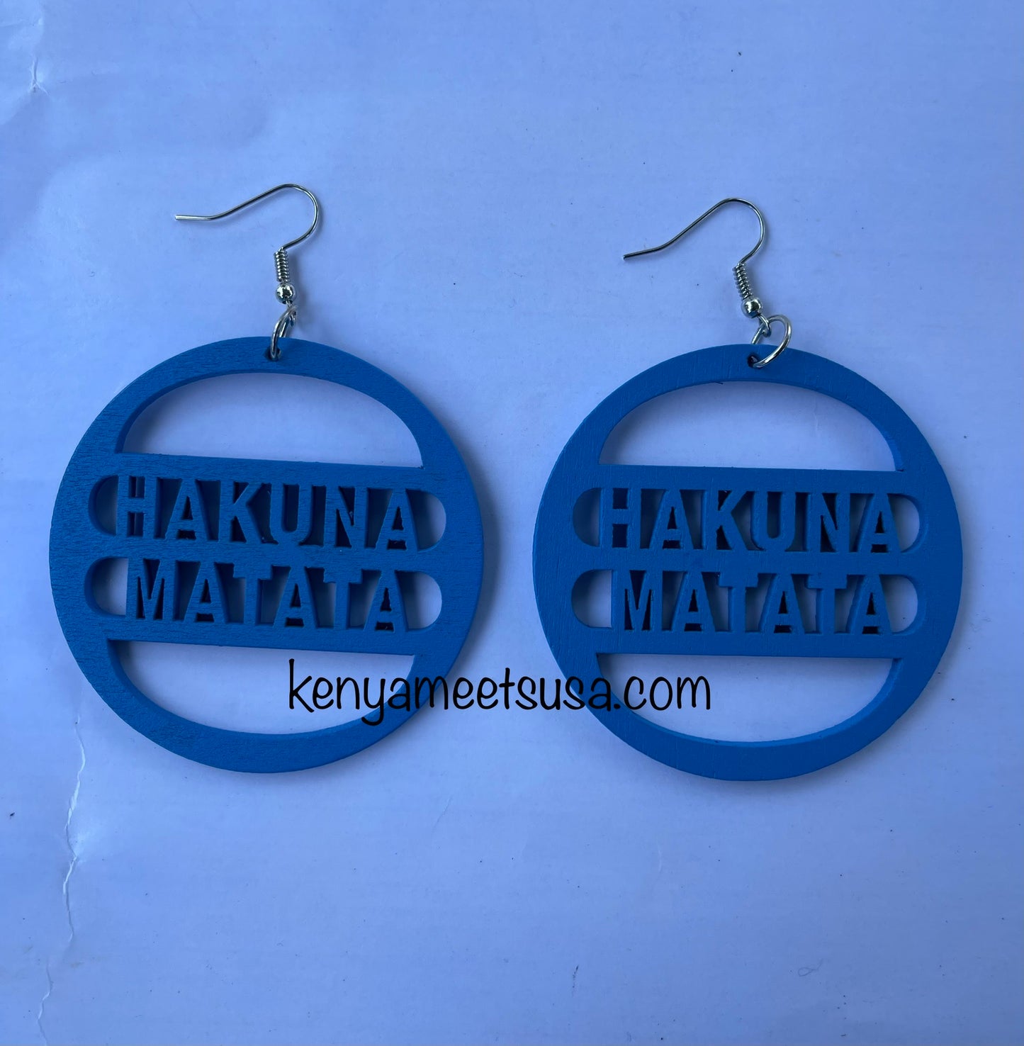 Hakuna Matata Wooden Earrings
