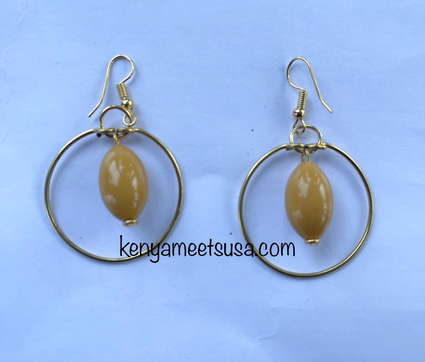 Hollow Round Brass Earrings