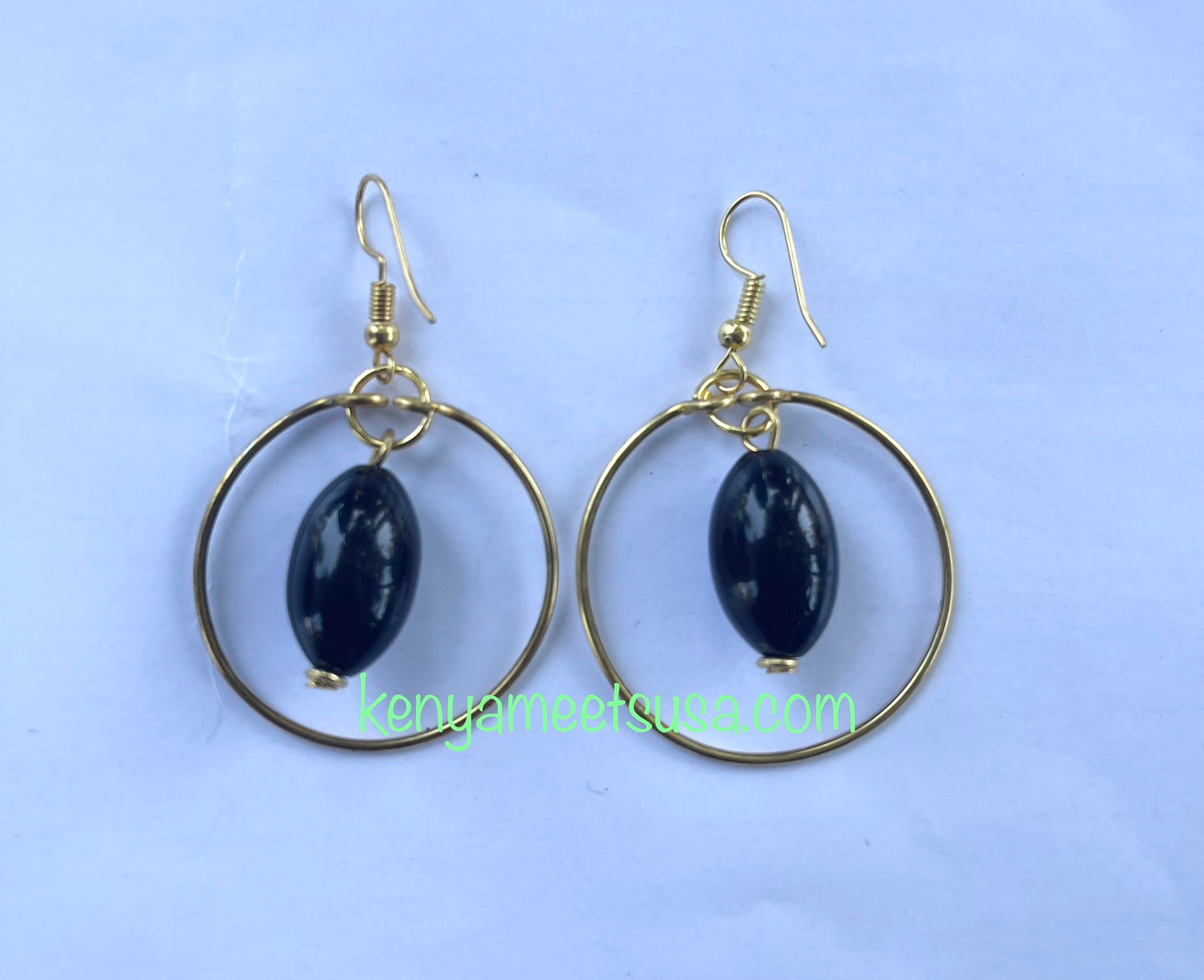 Hollow Round Brass Earrings
