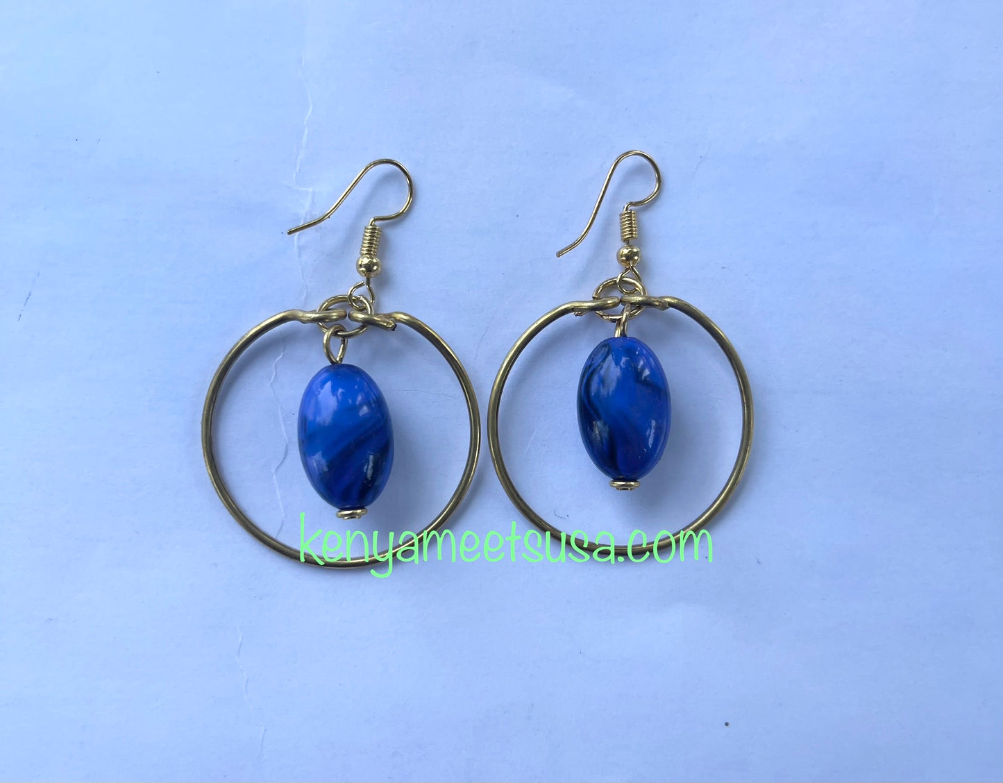 Hollow Round Brass Earrings