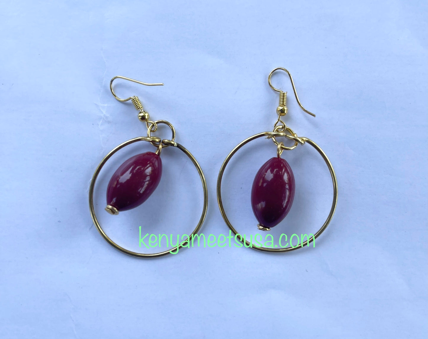 Hollow Round Brass Earrings