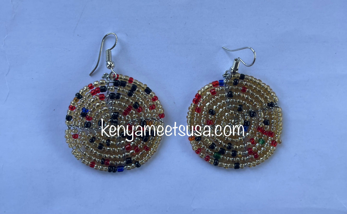 Round Beaded Earrings