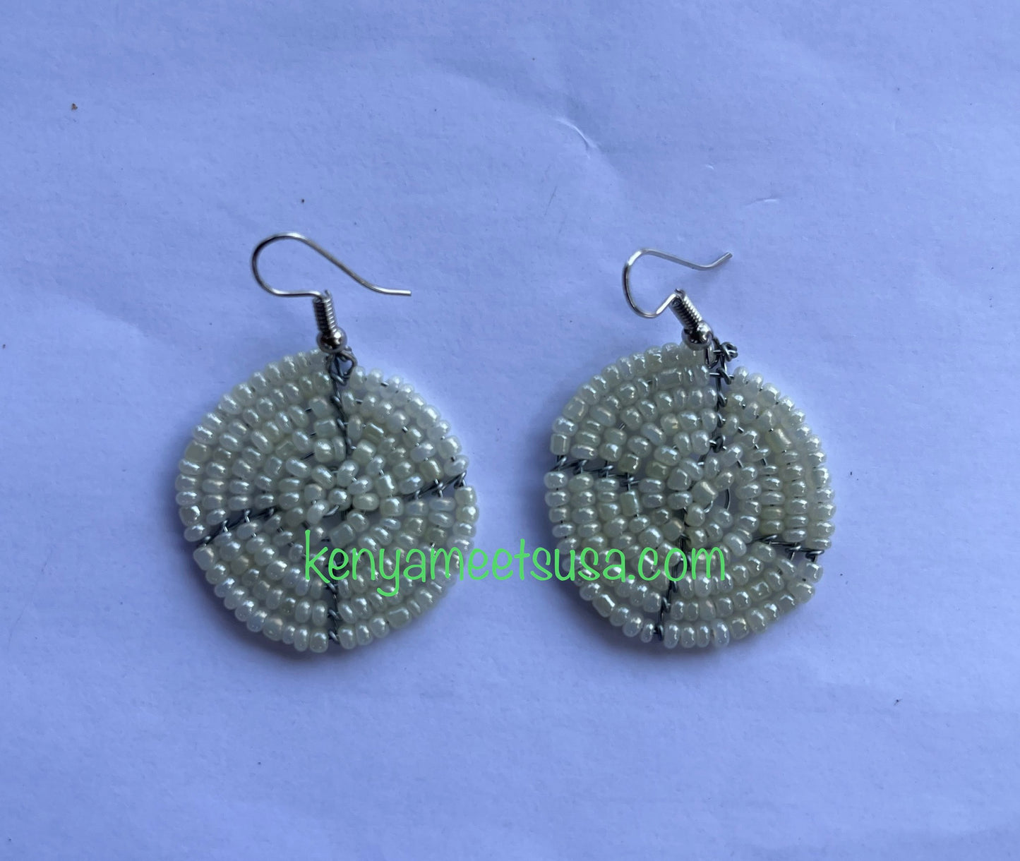 Round Beaded Earrings
