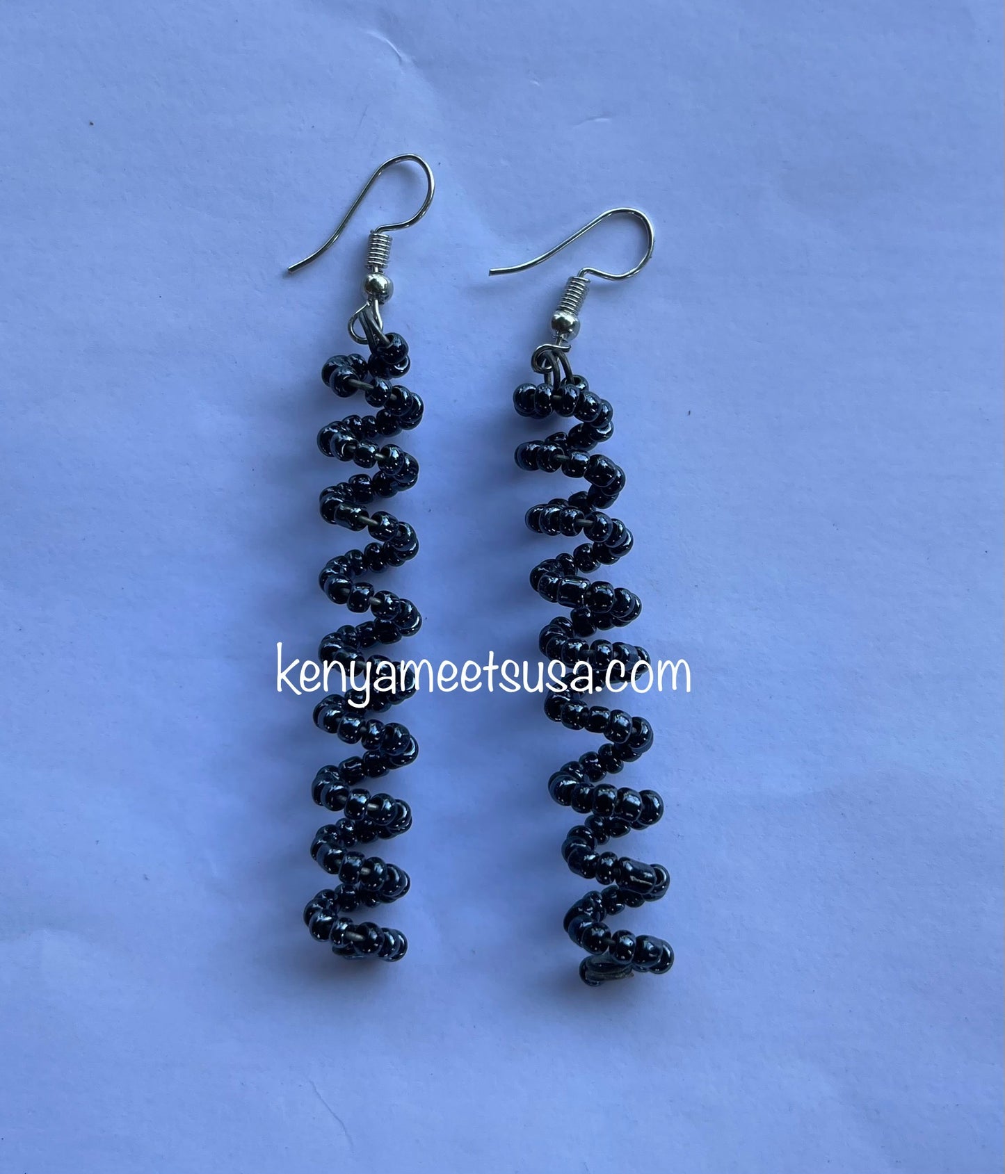 Spiral Beaded Earrings