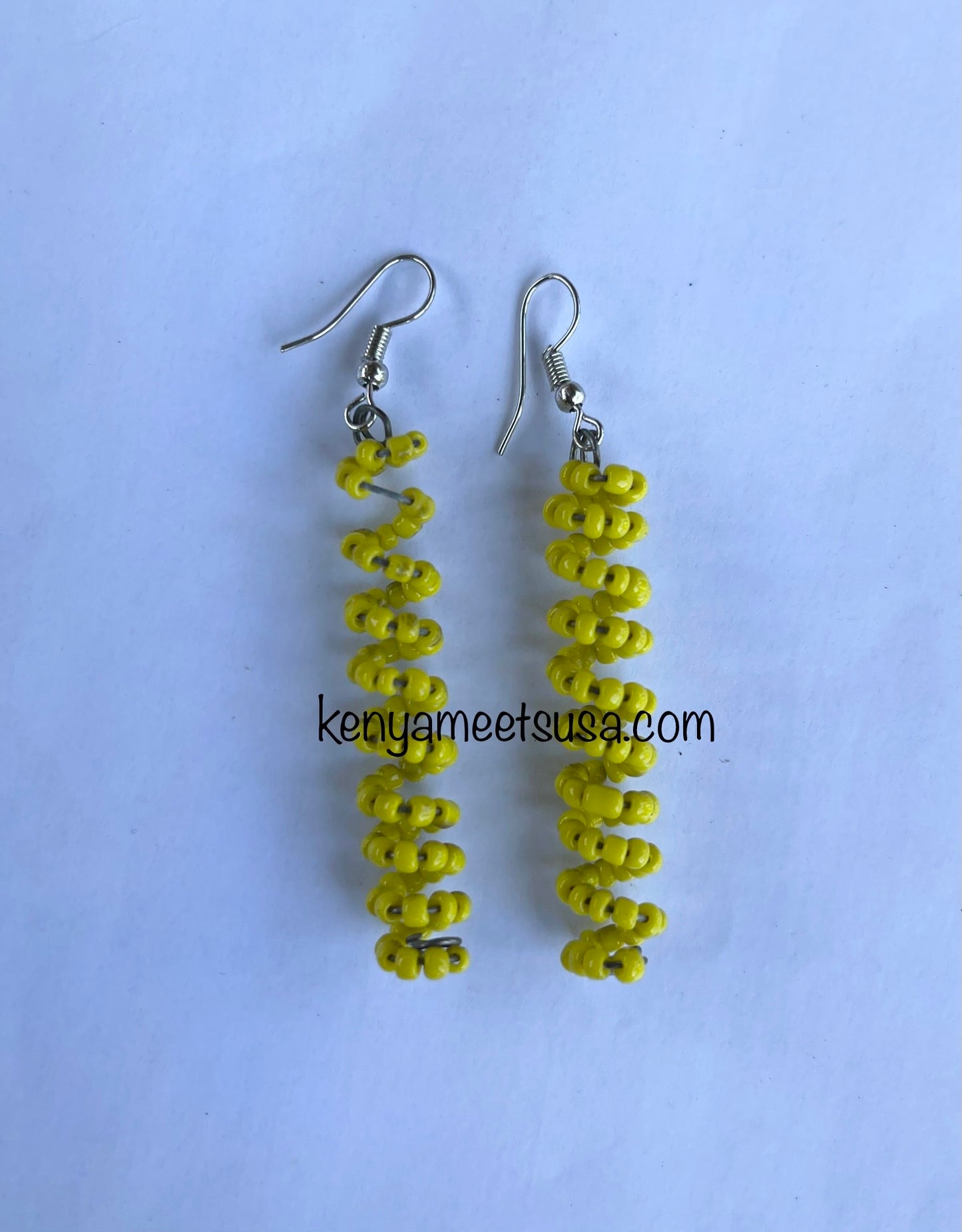 Spiral Beaded Earrings