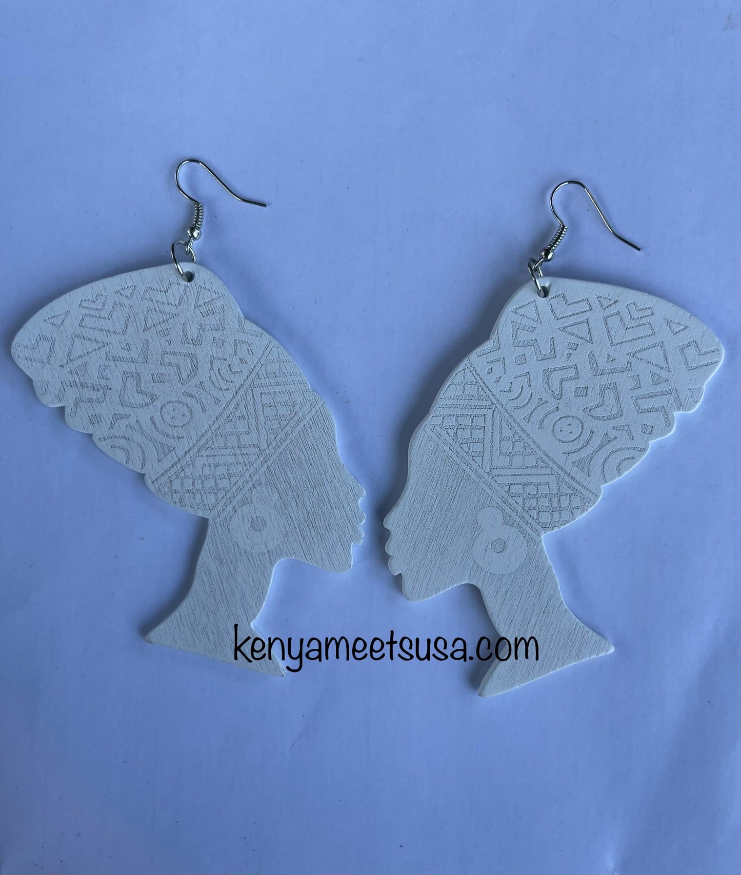 African Queen Wooden Earrings