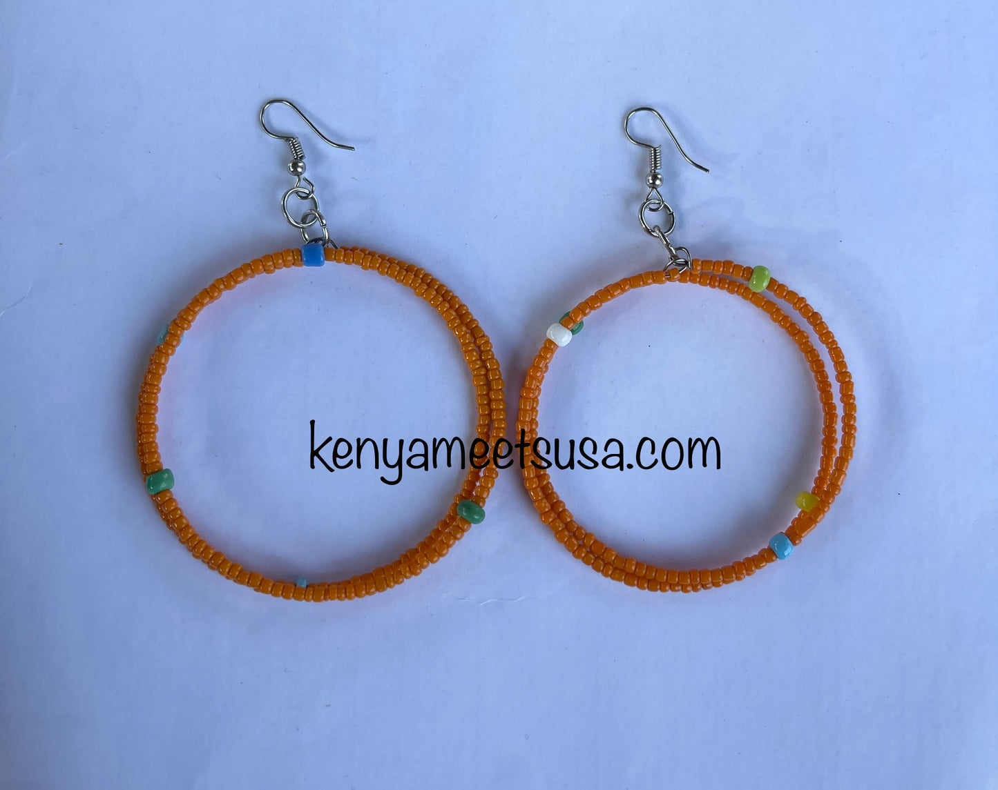 Hollow Round Beaded Earrings