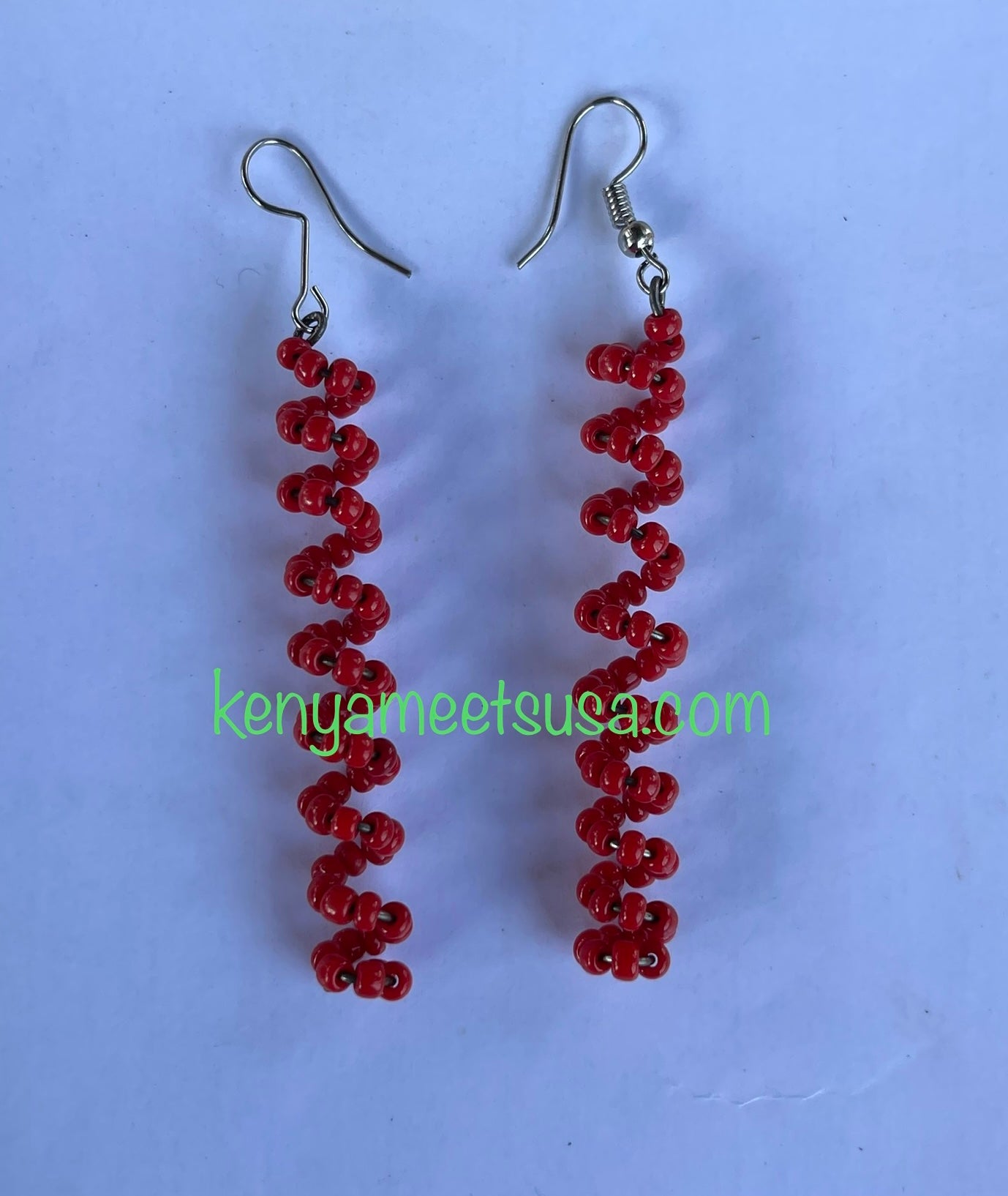 Spiral Beaded Earrings