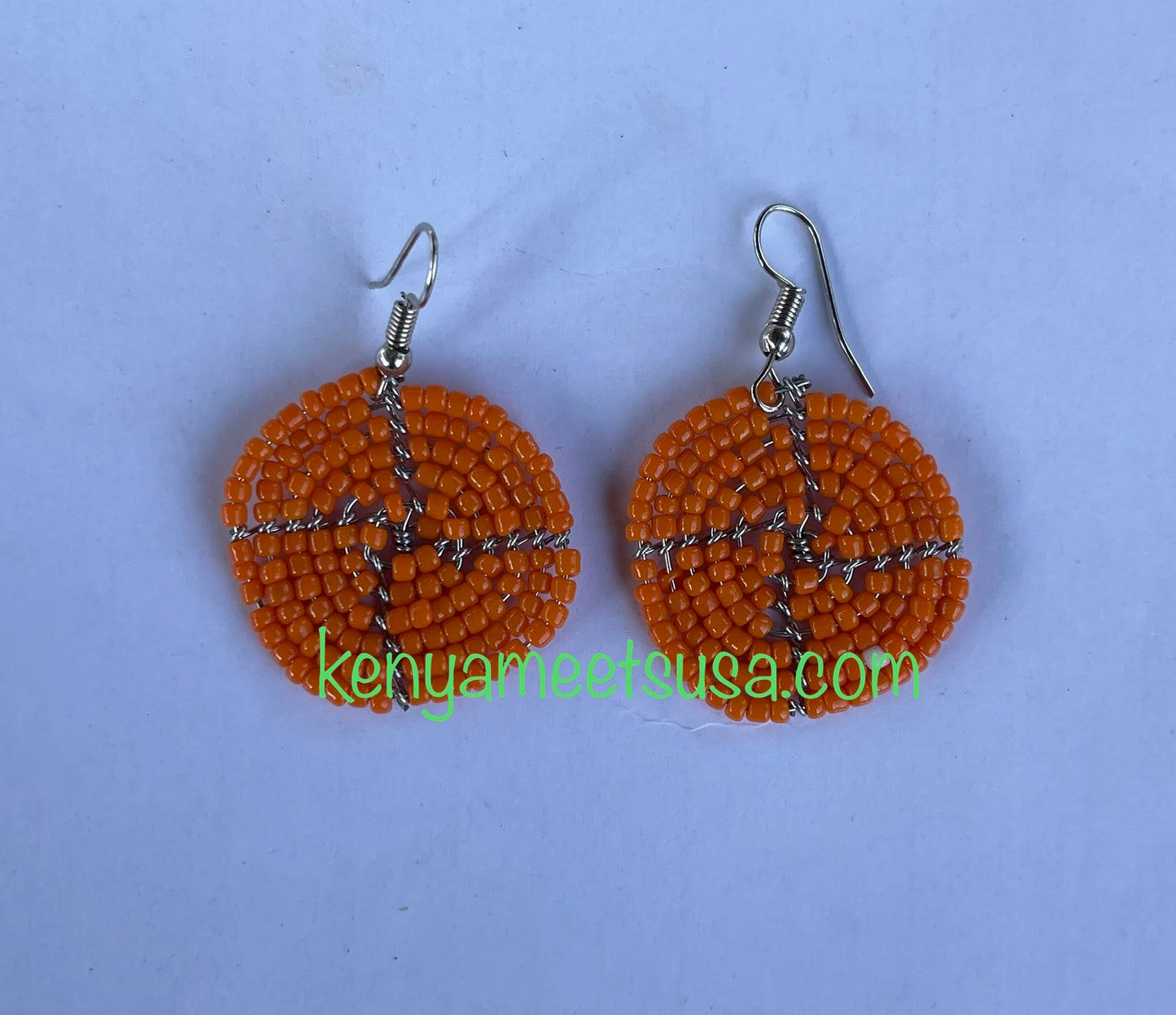 Round Beaded Earrings