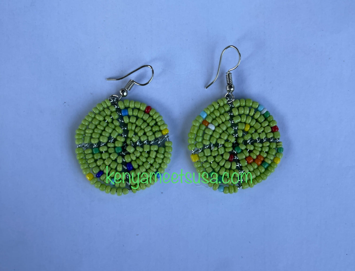 Round Beaded Earrings