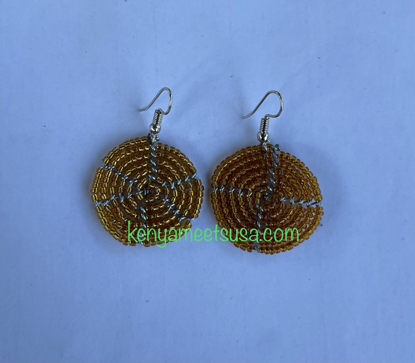 Round Beaded Earrings