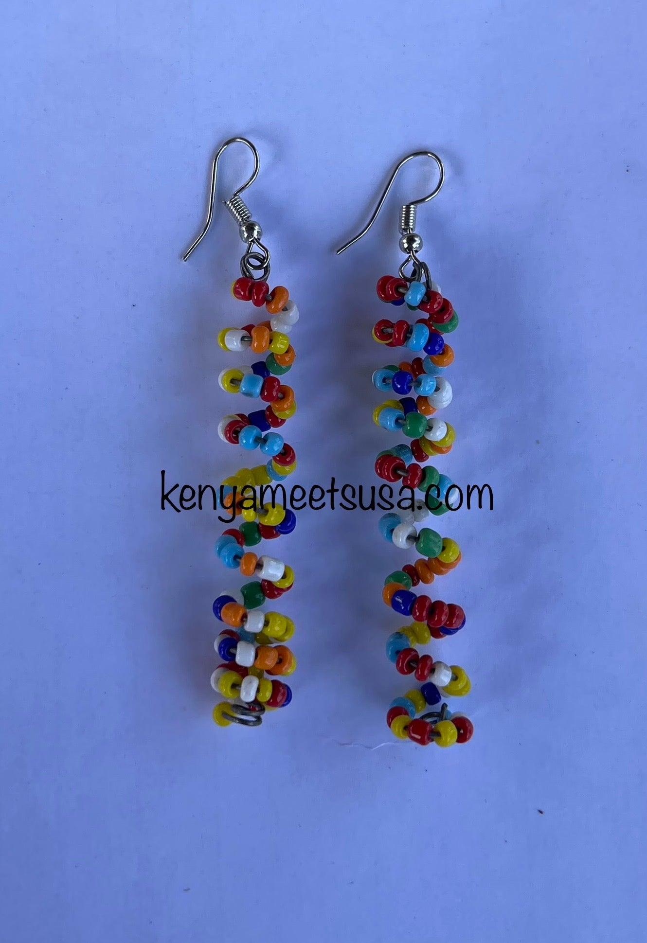 Spiral Beaded Earrings