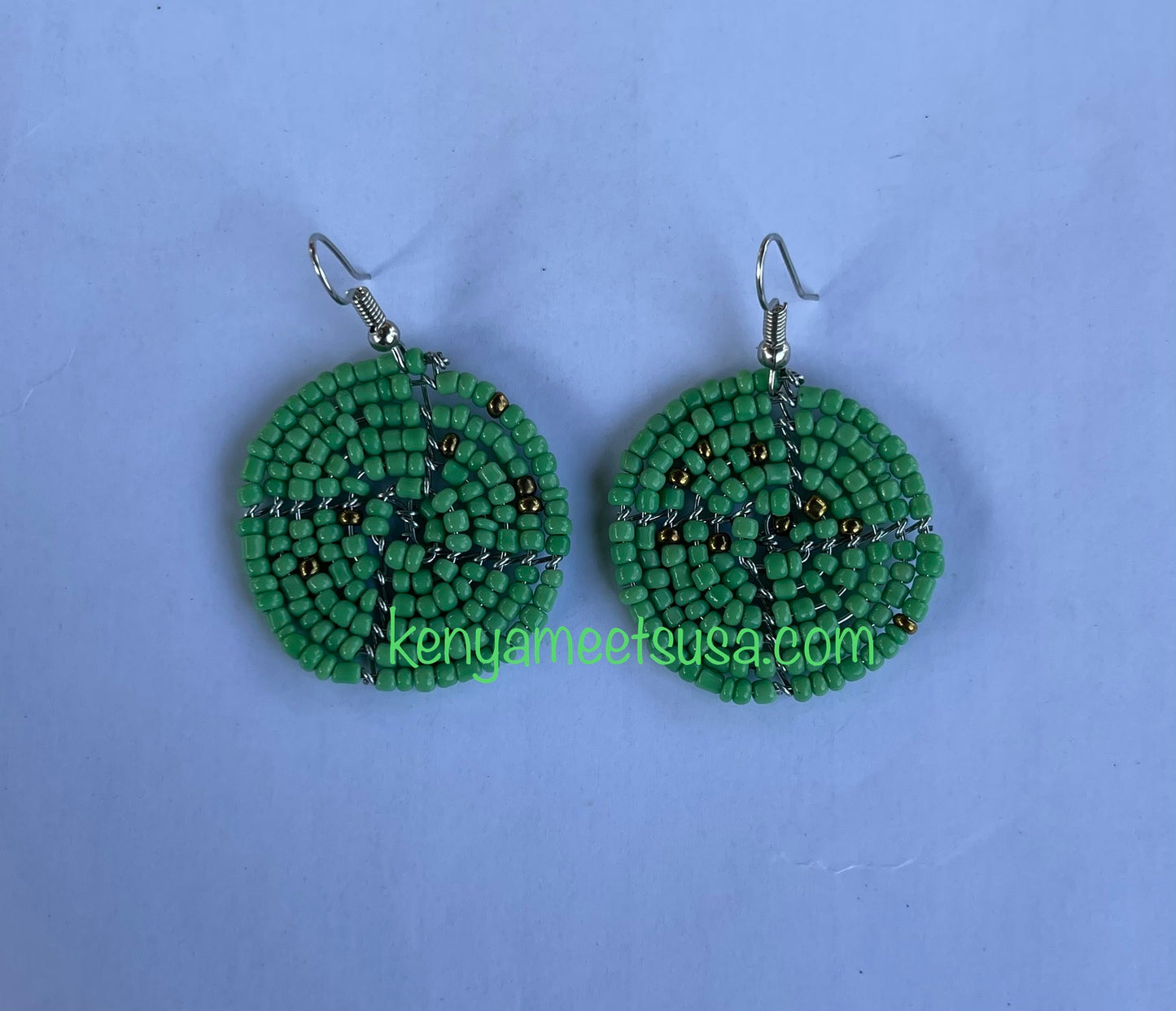 Round Beaded Earrings