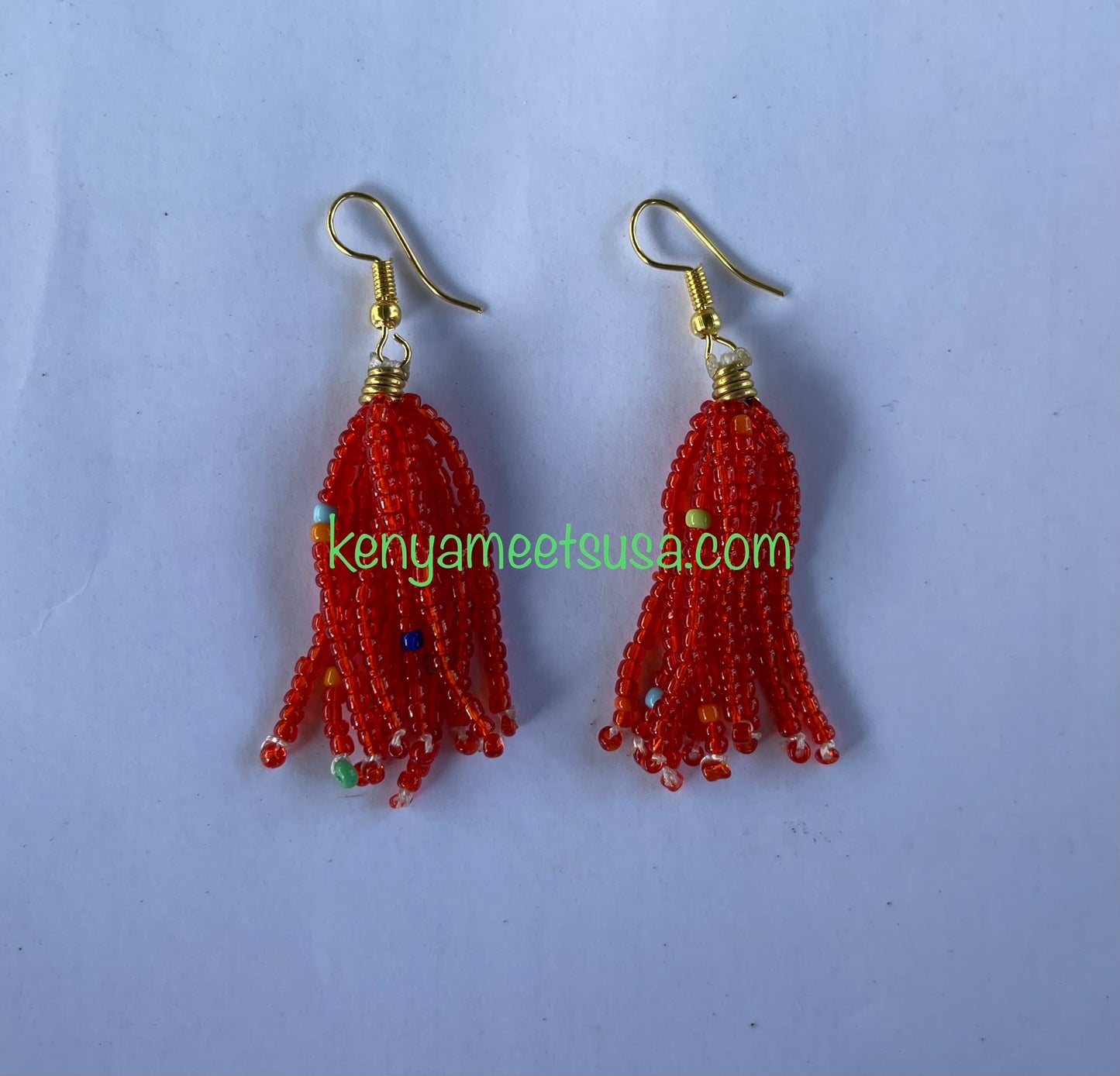 Beaded Tassel Earrings