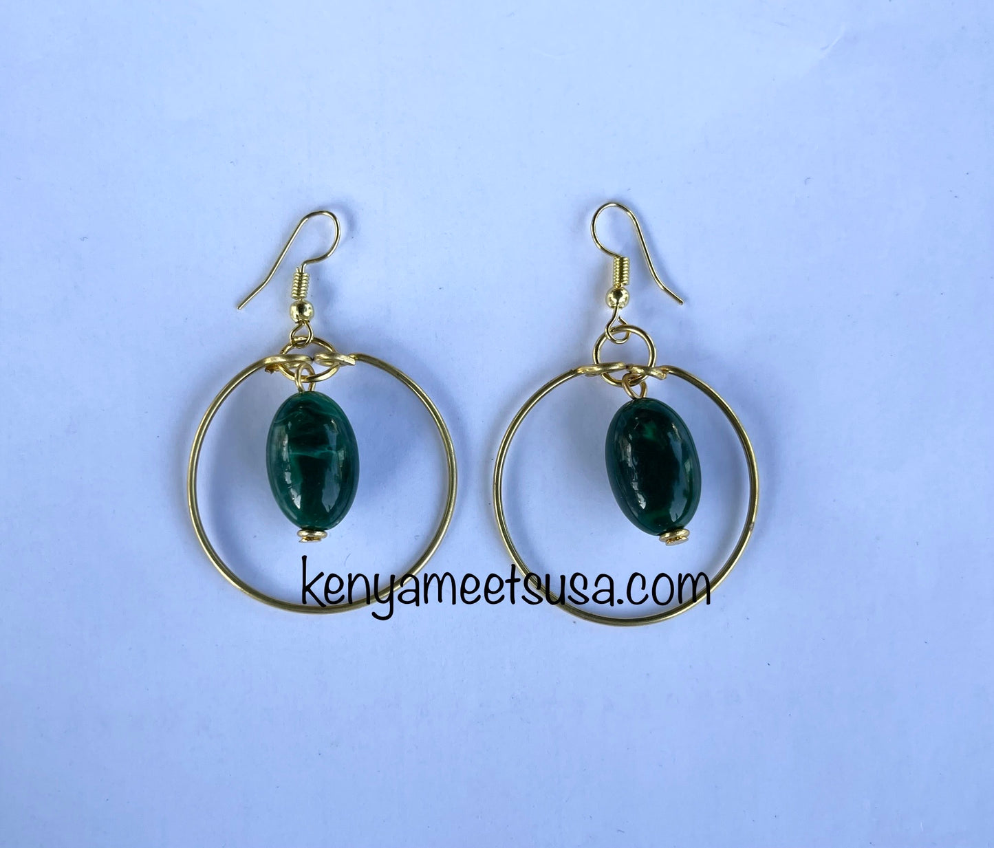 Hollow Round Brass Earrings