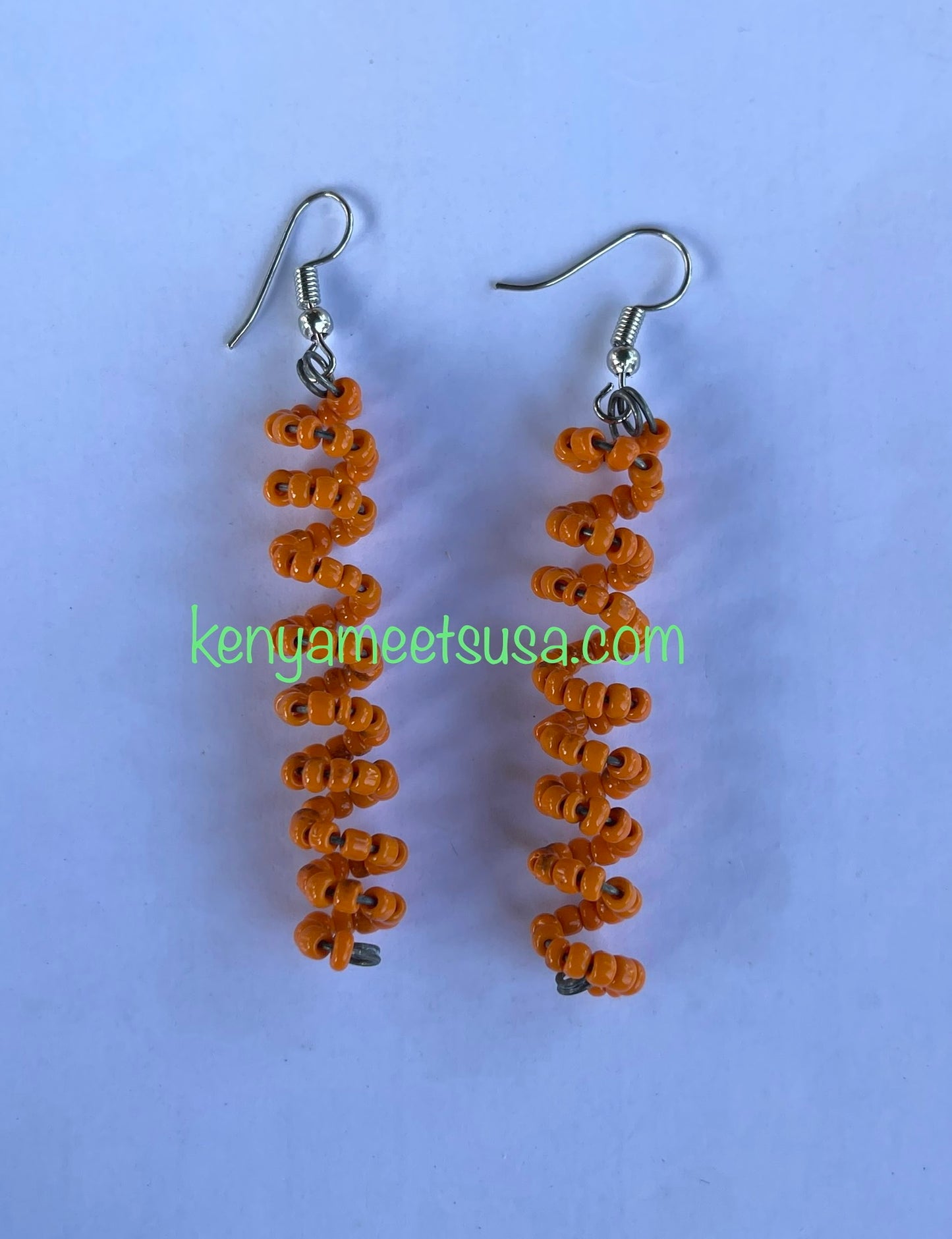 Spiral Beaded Earrings