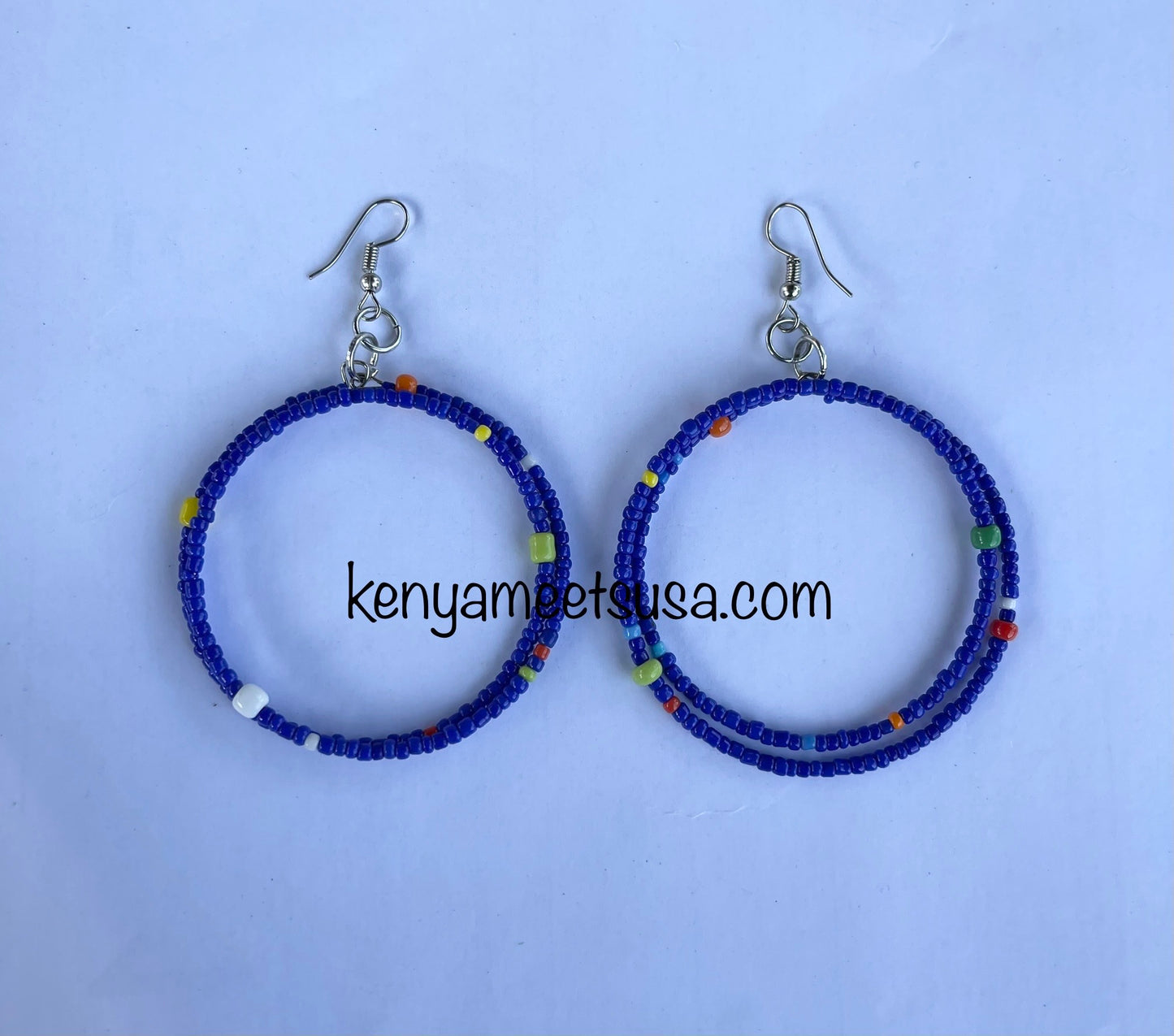 Hollow Round Beaded Earrings