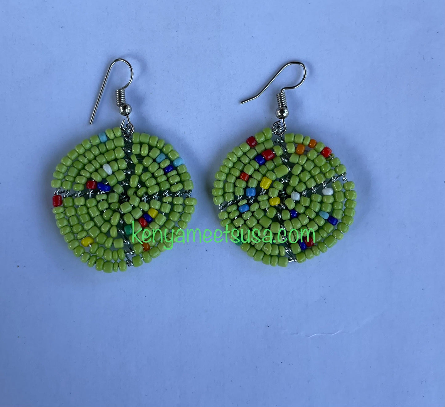 Round Beaded Earrings