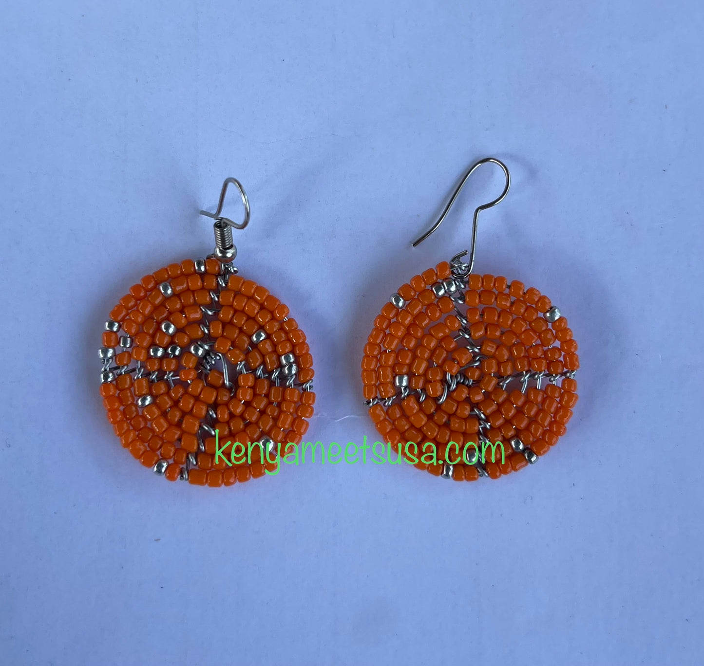 Round Beaded Earrings