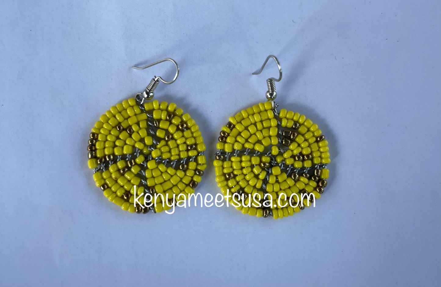 Round Beaded Earrings