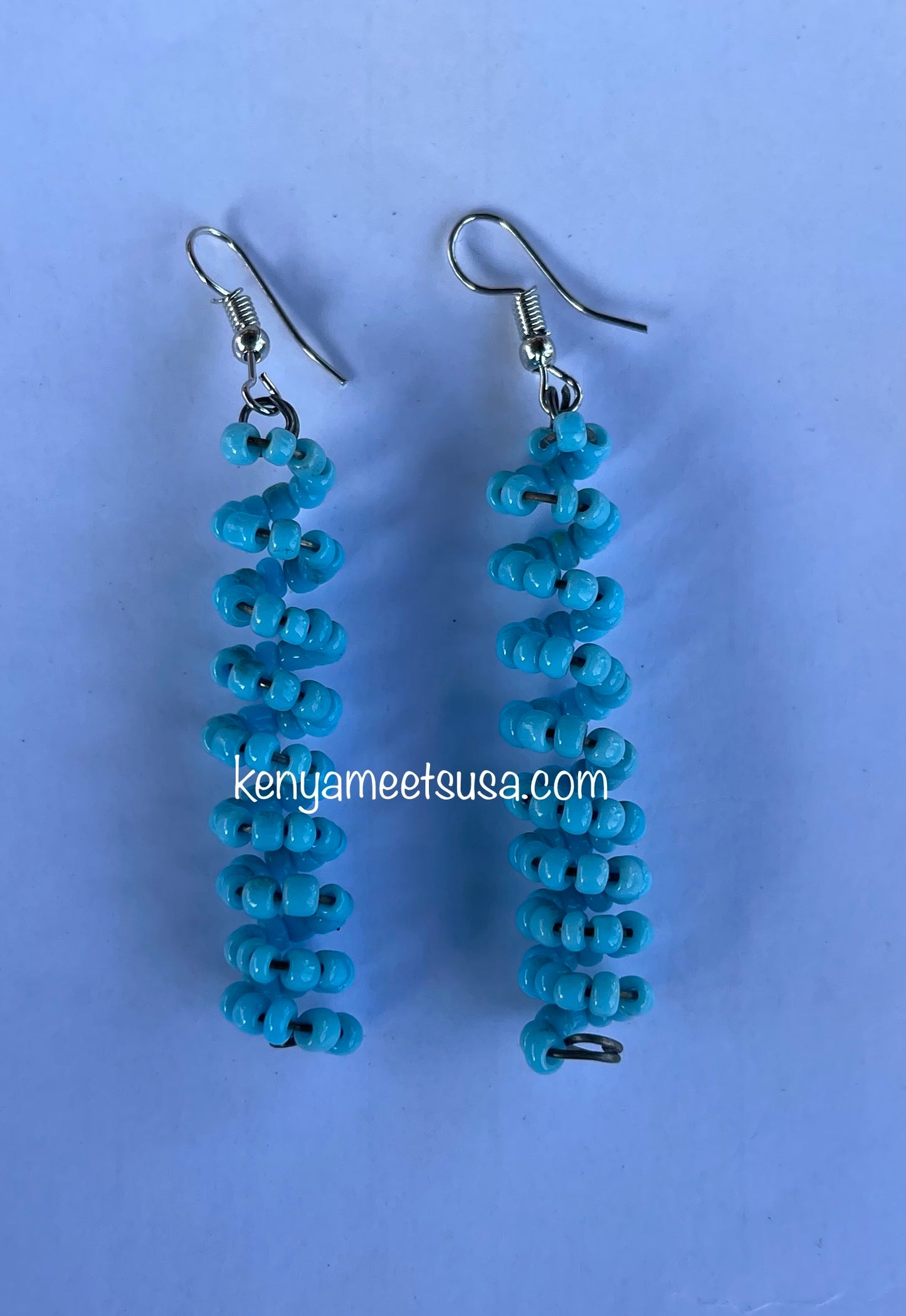 Spiral Beaded Earrings