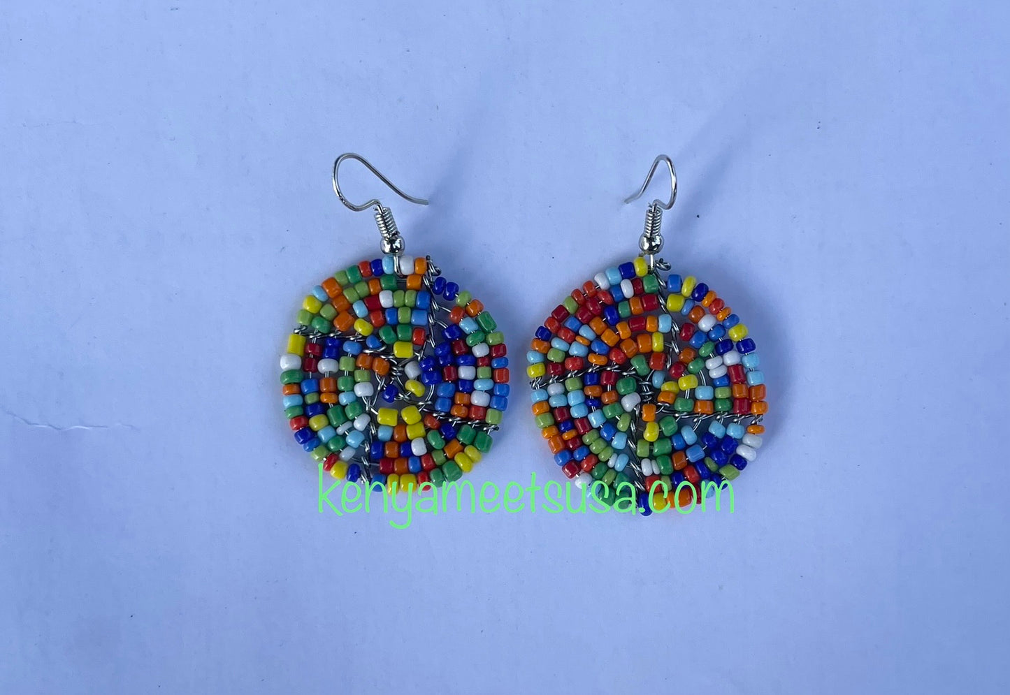 Round Beaded Earrings