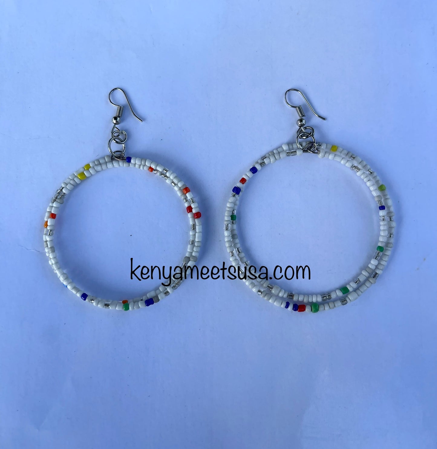 Hollow Round Beaded Earrings