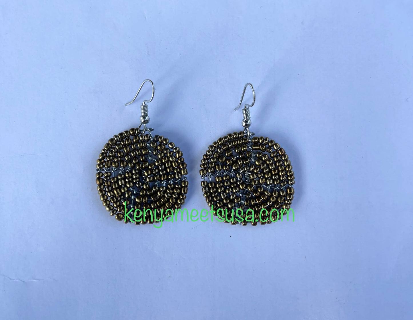 Round Beaded Earrings