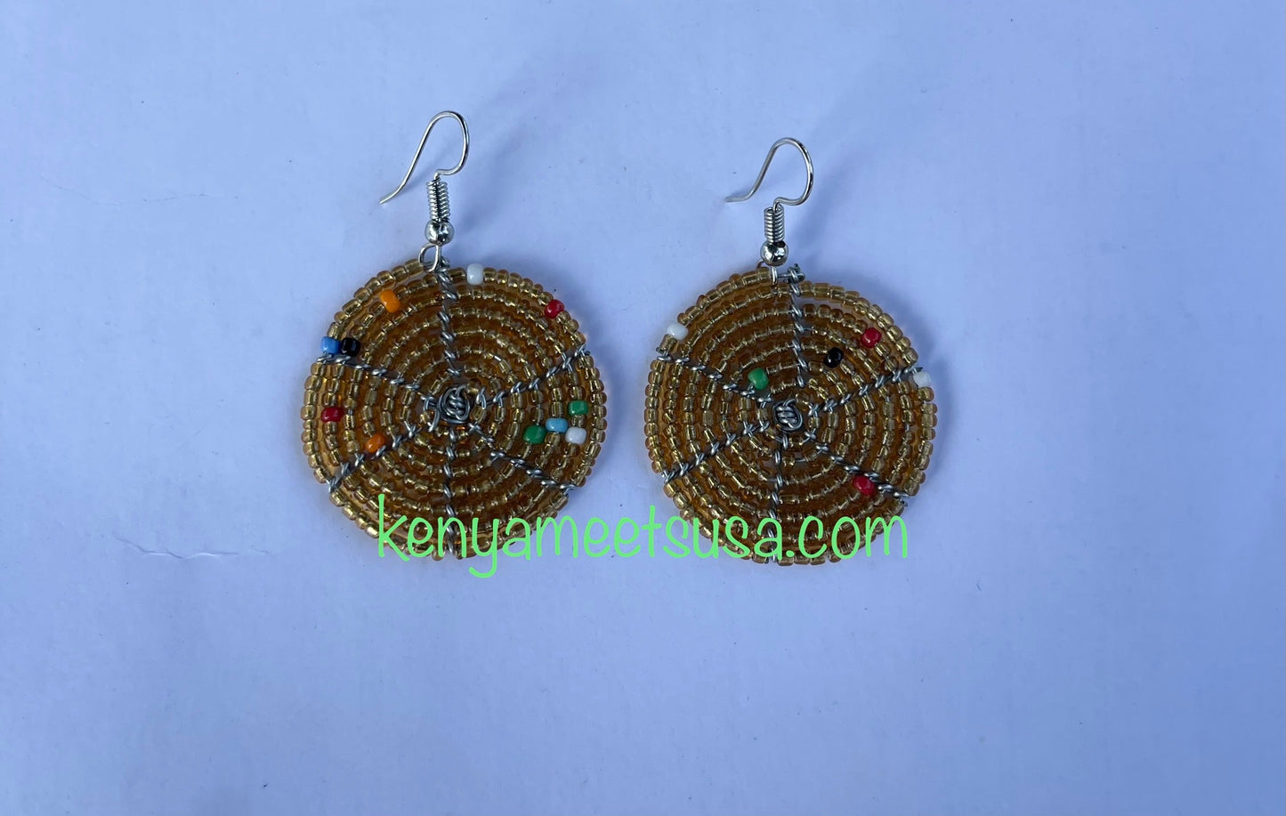 Round Beaded Earrings