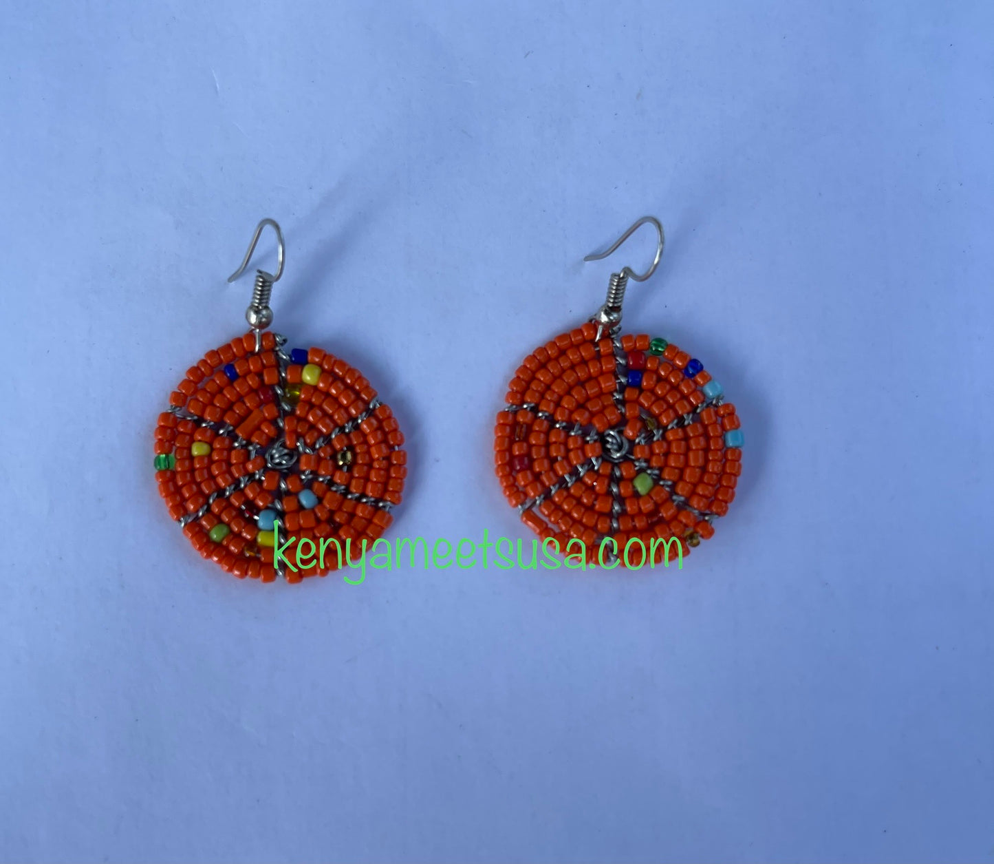 Round Beaded Earrings