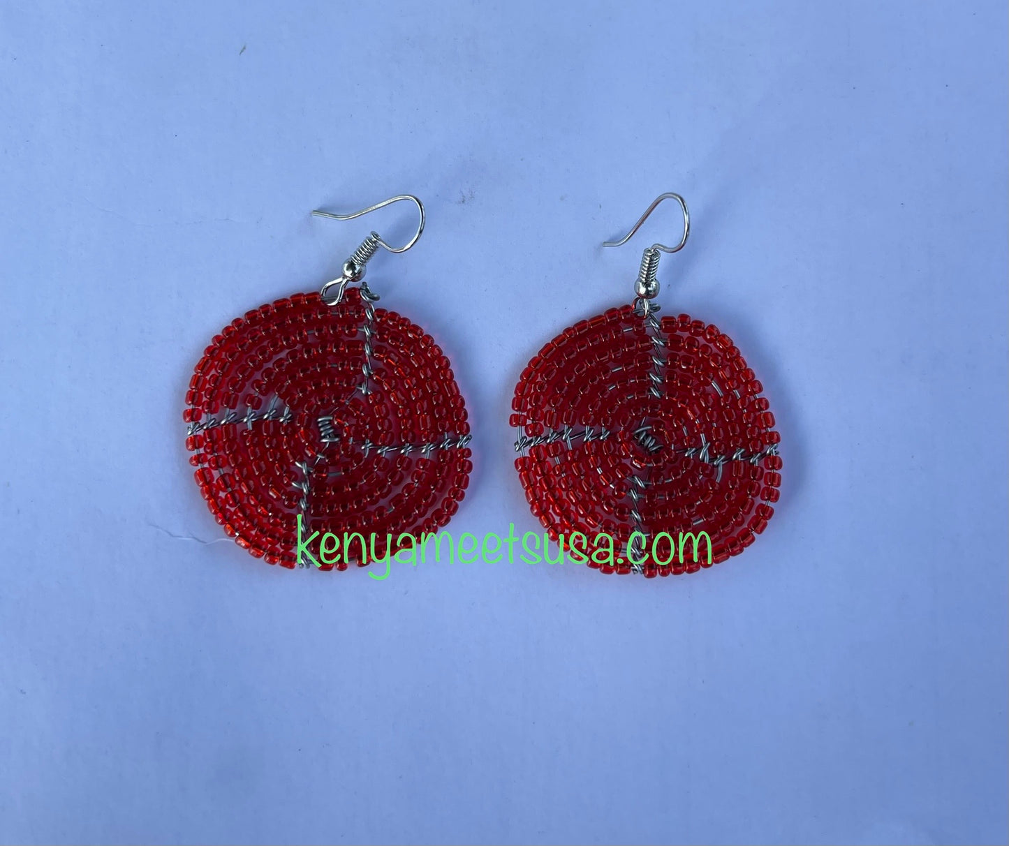 Round Beaded Earrings