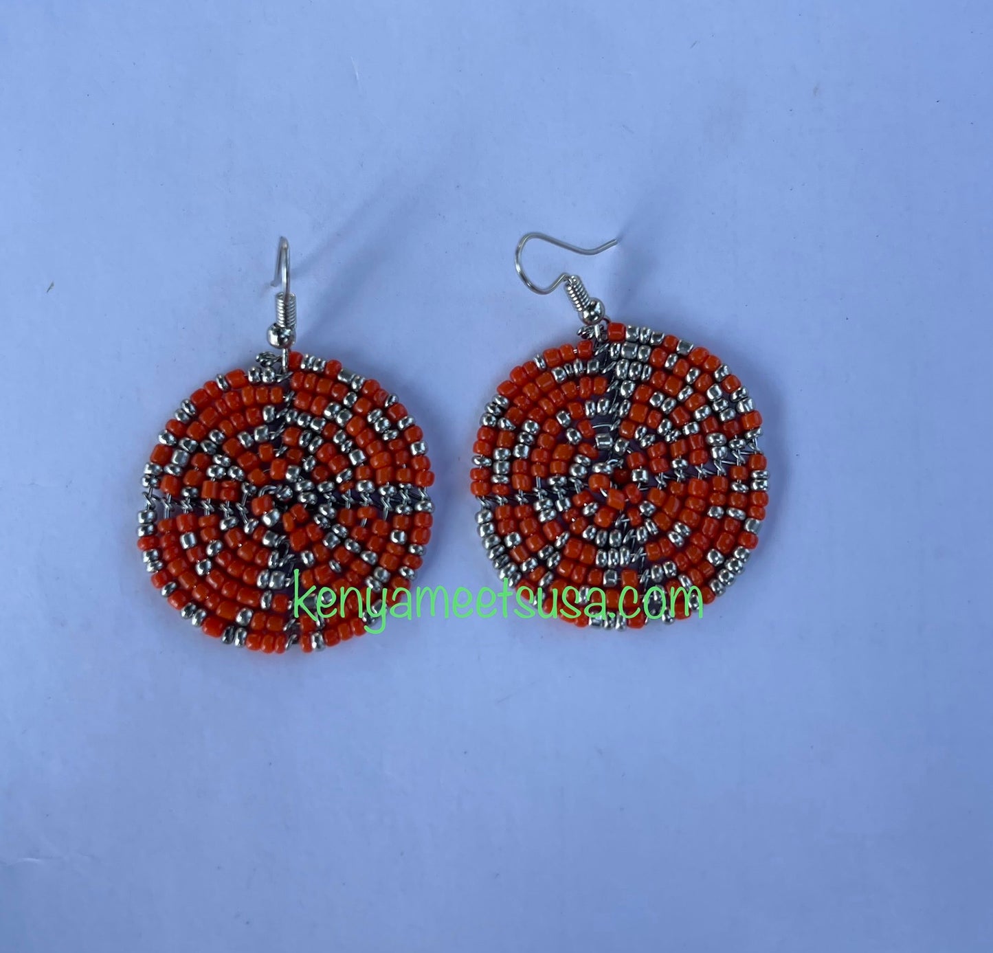 Round Beaded Earrings