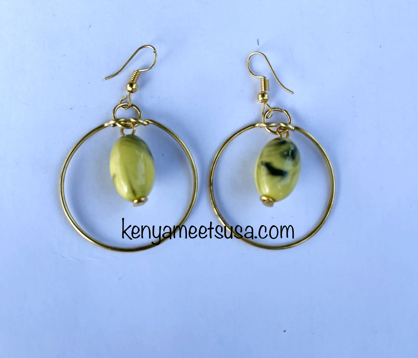 Hollow Round Brass Earrings