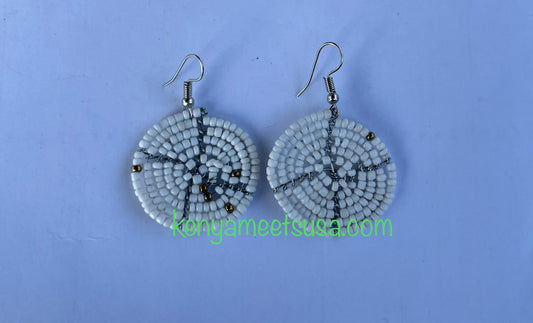 Round Beaded  Earrings