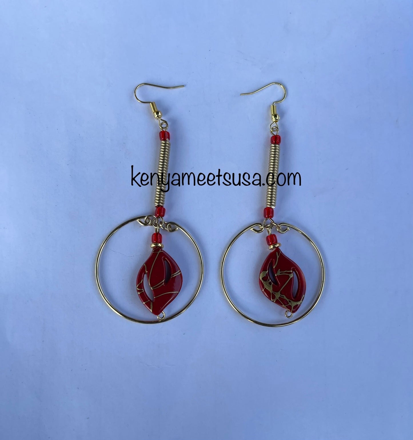 Spiral Brass Hollow Earring