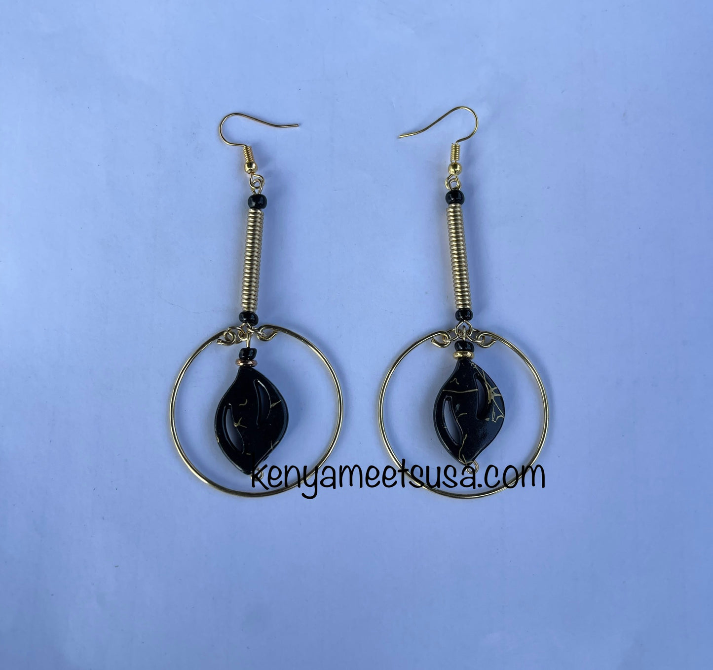 Spiral Brass Hollow Earring