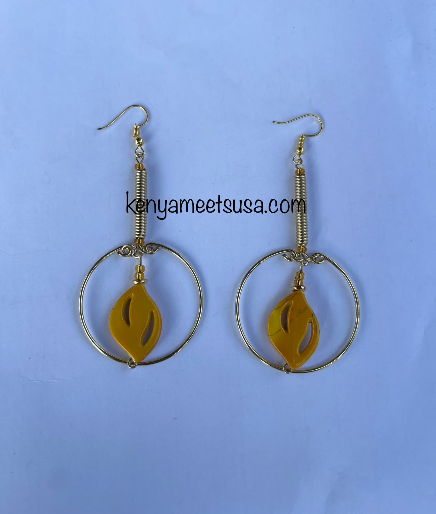 Spiral Brass Hollow Earring