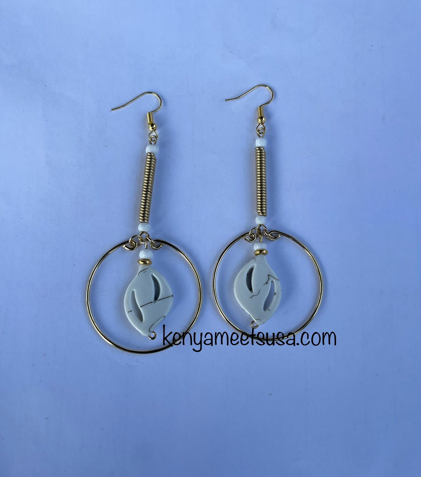 Spiral Brass Hollow Earring