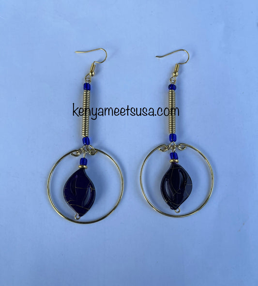Spiral Brass Hollow Earring