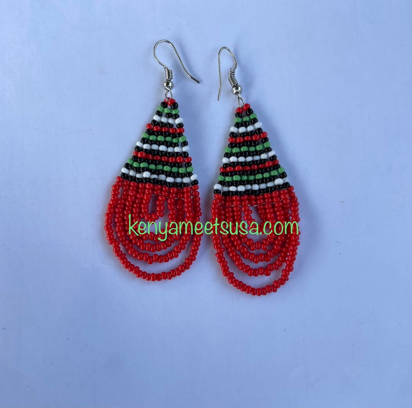 Teardrop Beaded Earrings